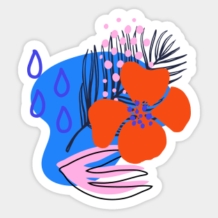 Tropical print Sticker